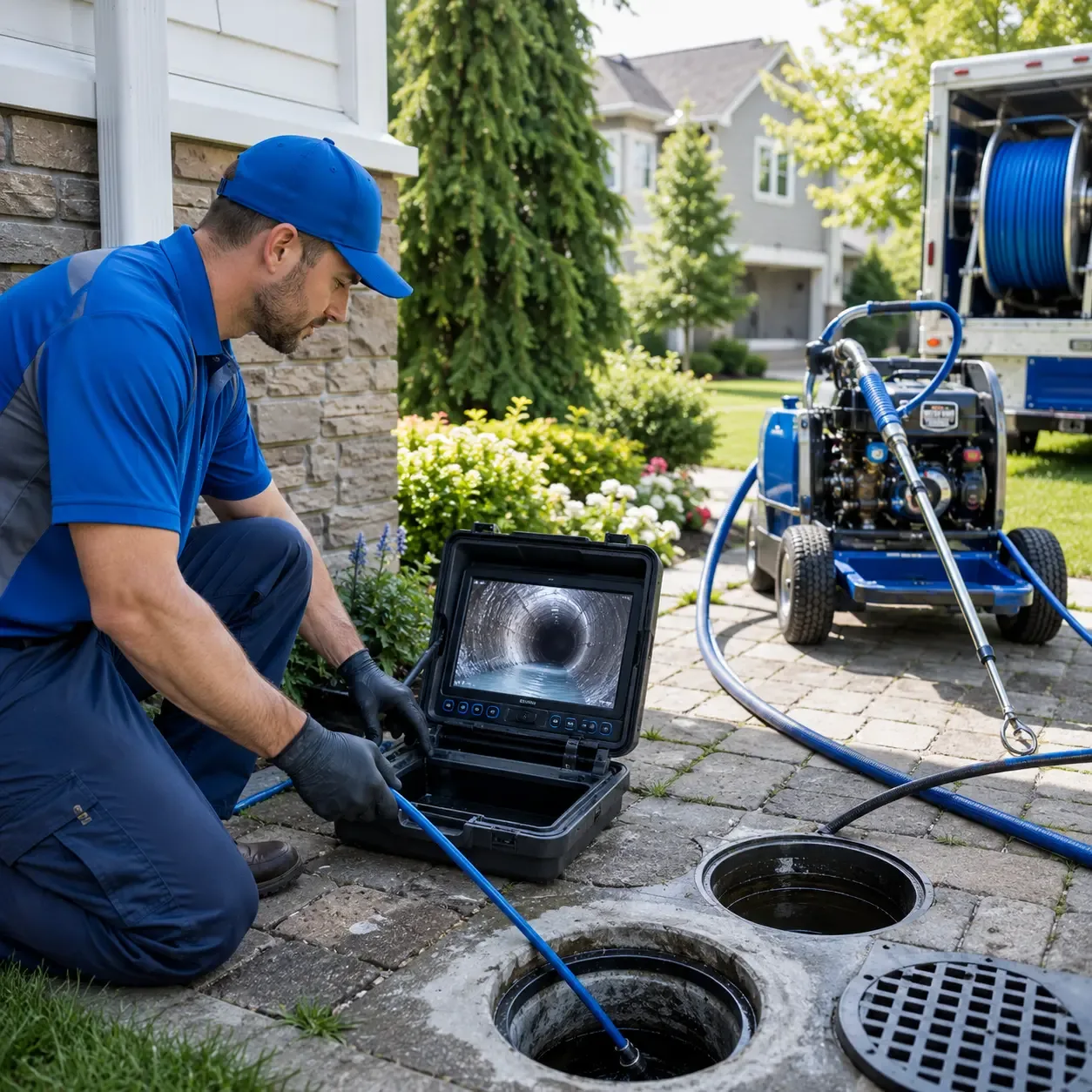 Outdoor drain cleaning professionals serving Latham, IL